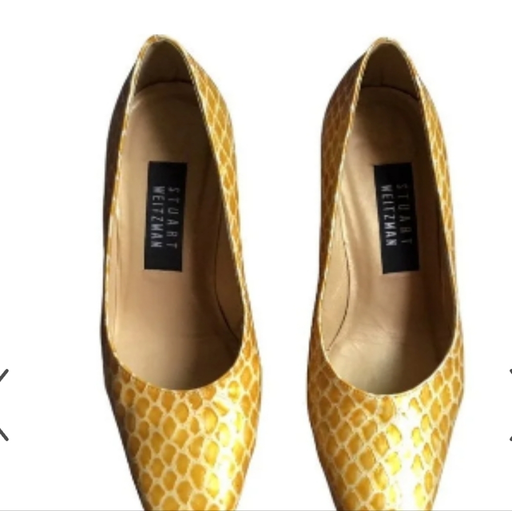 Stuart Weitzman Snake Embossed Pump - image 1